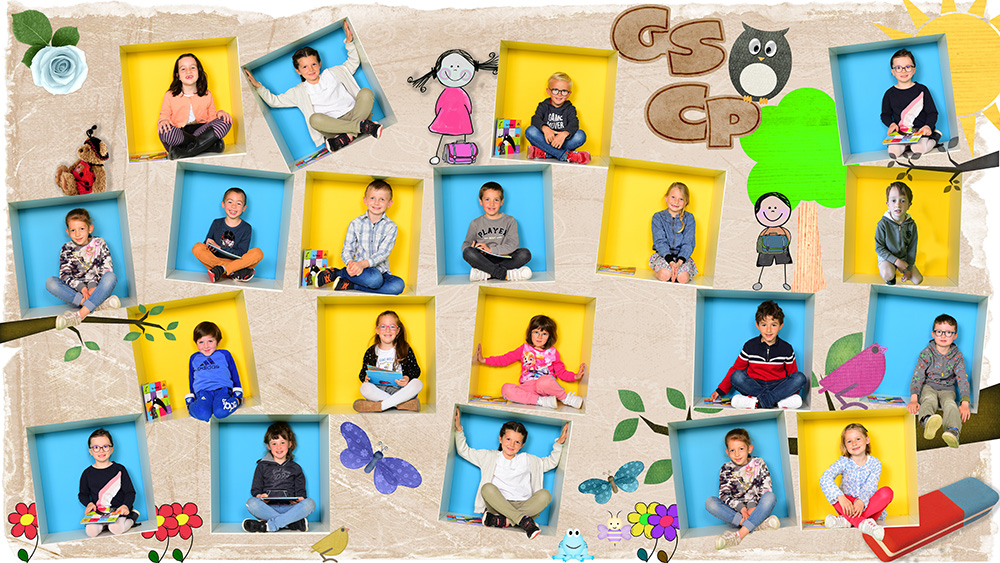 Cube photo scolaire